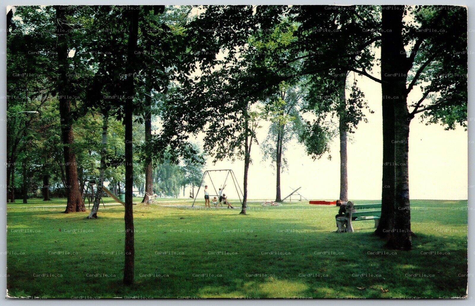 Postcard Port Credit Ontario c1970s Hiawatha Park Lake Ontario Peel Region