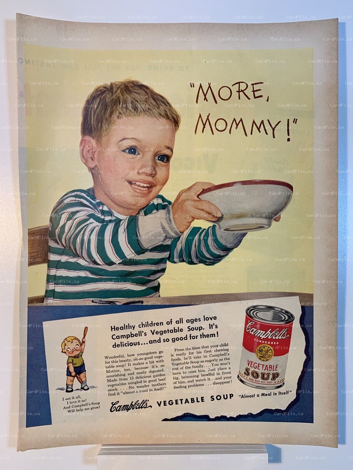 1950 Campbells Soup - Vegatable Soup - Magazine Ad