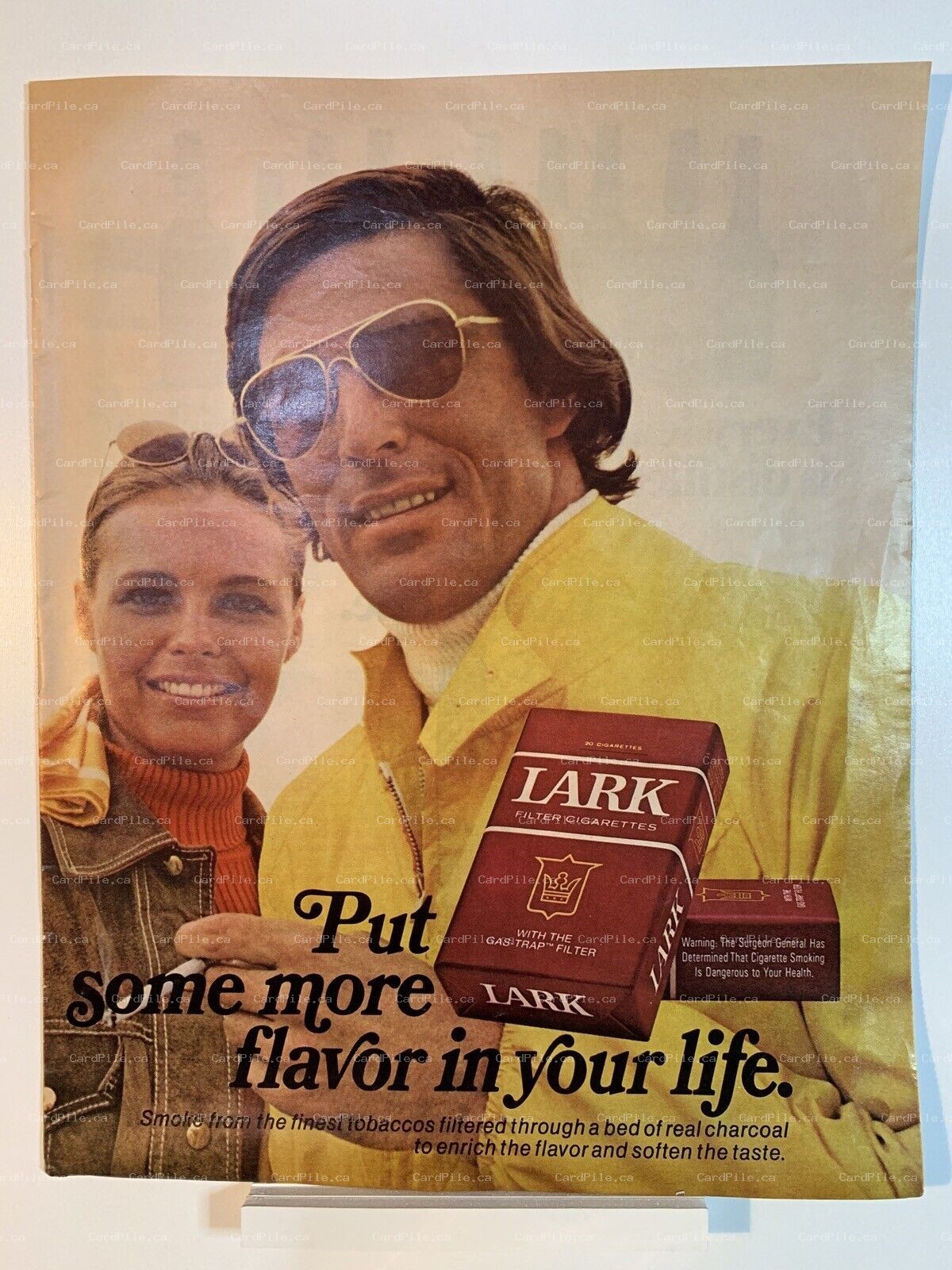 1971 Lark Filter Cigarettes - Baron's QT Whiskey - Magazine Ad