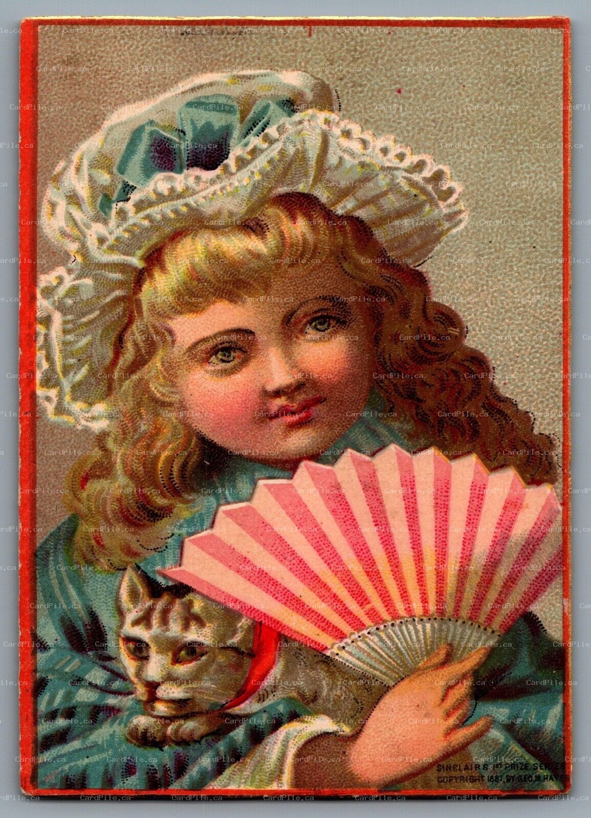 Trade Card 1881 Victorian Advertisement Sinclairs 1st Prize J. C. Beard Artist