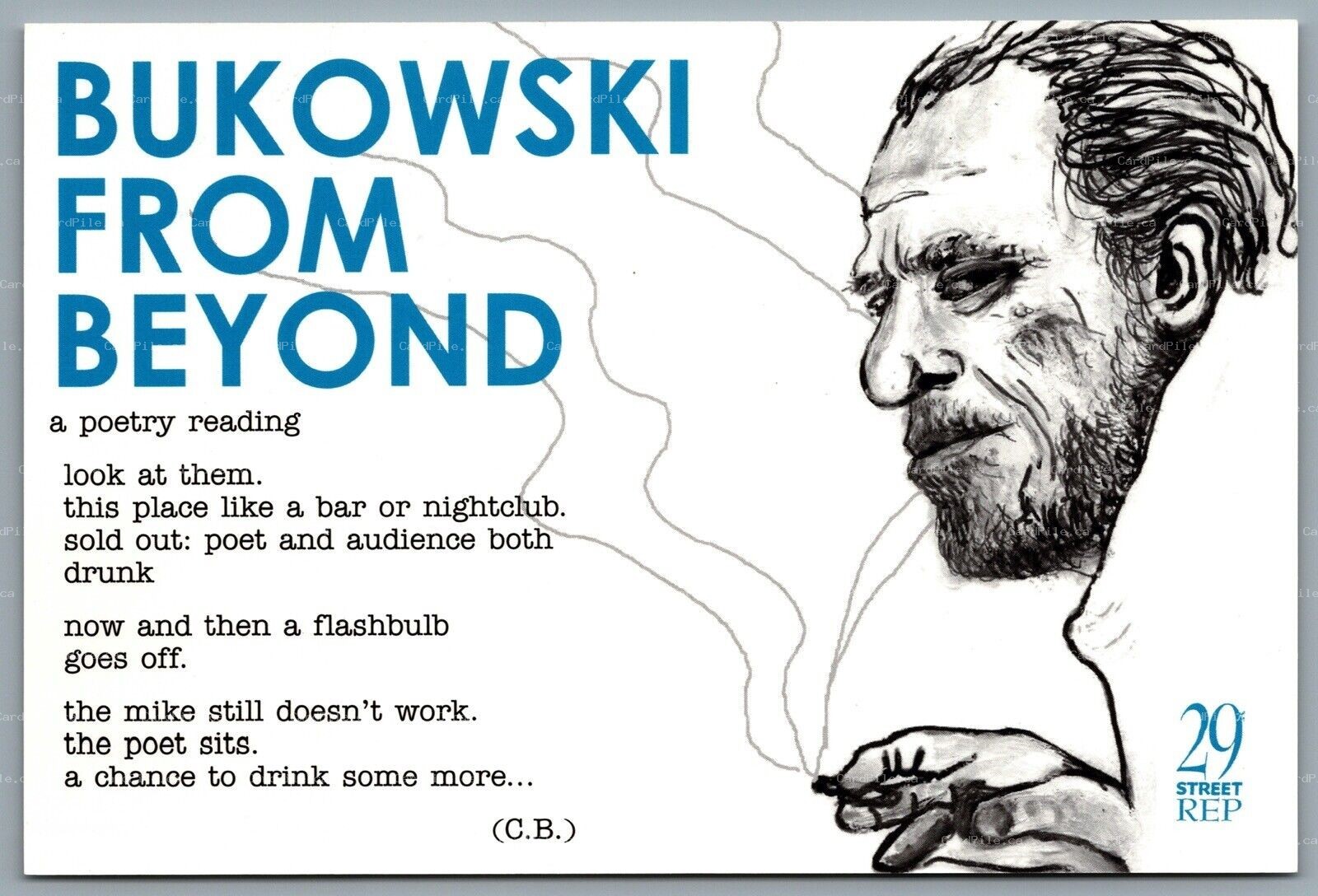 Postcard Theatre c2004 Bukowski From Beyond 29th Street Rep New York City