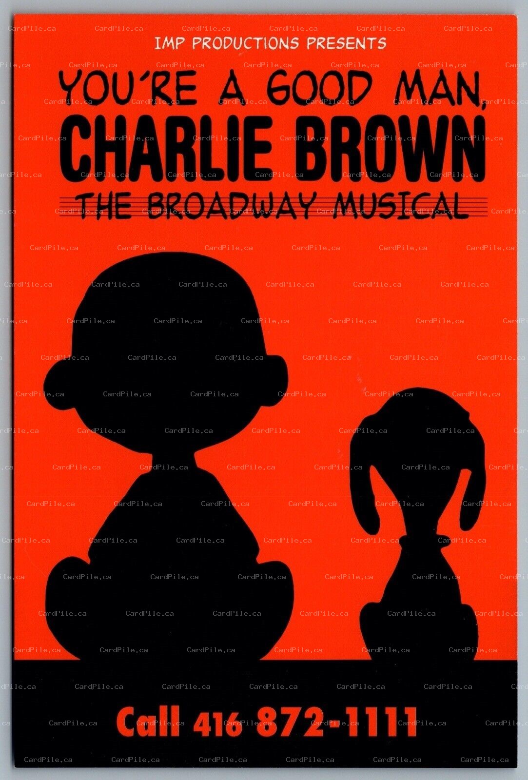 Postcard Theatre 2000 You’re A Good Man Charlie Brown New Yorker Toronto A