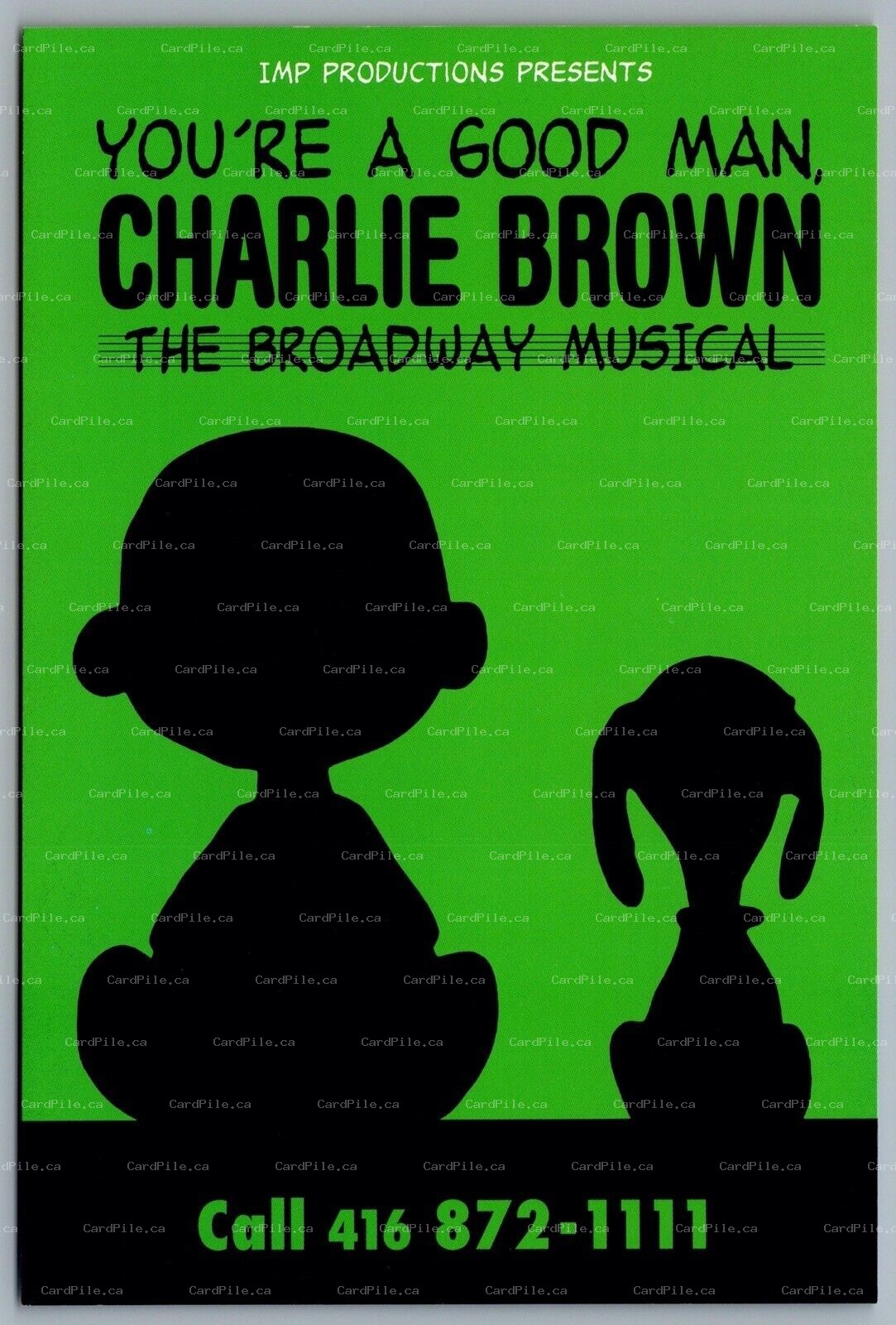Postcard Theatre 2000 You’re A Good Man Charlie Brown New Yorker Toronto C