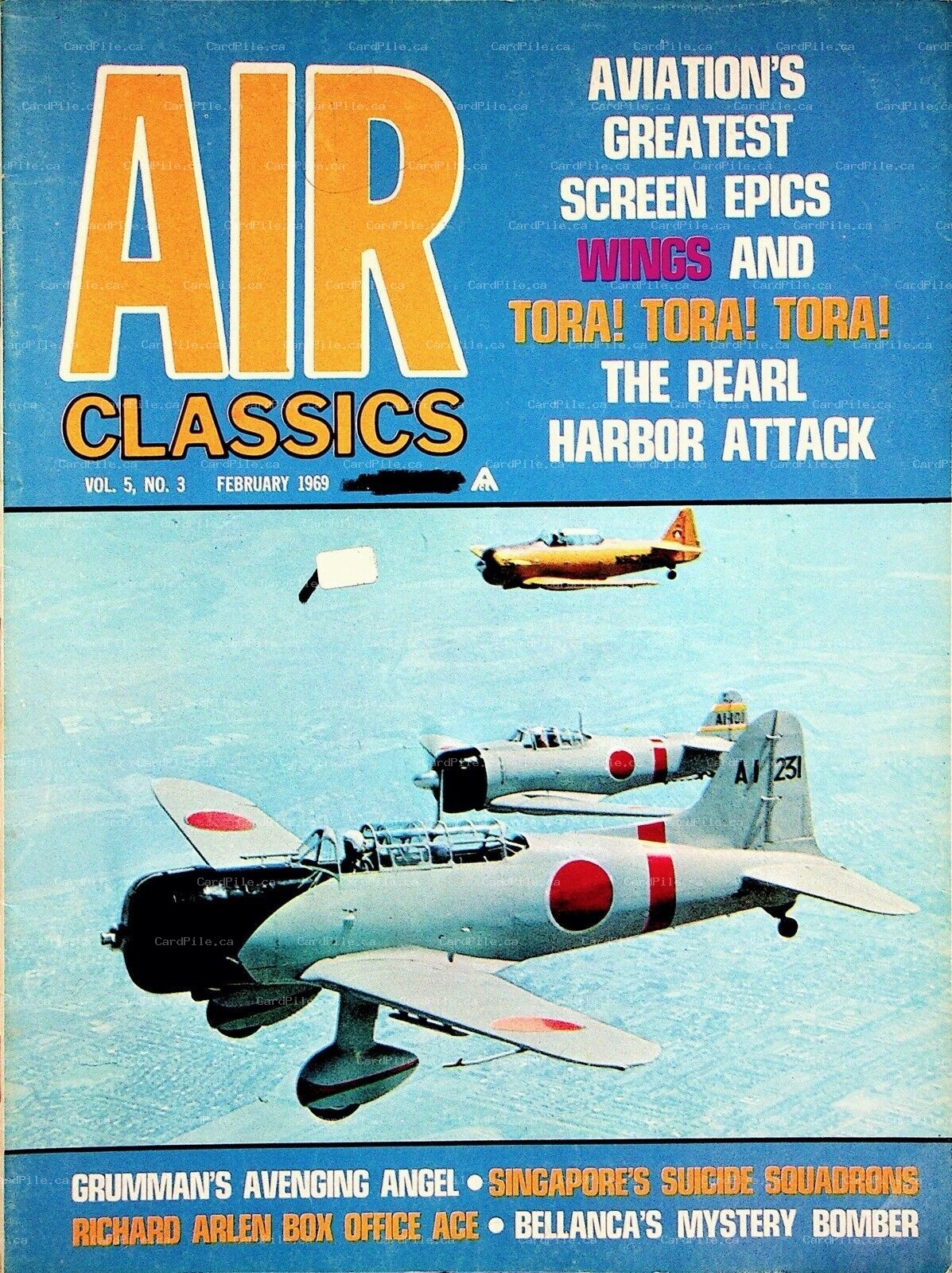 1969 Air Classics Vol.5 No.3 Aviations Greatest Screen Epics Tora! Tora! Tora!