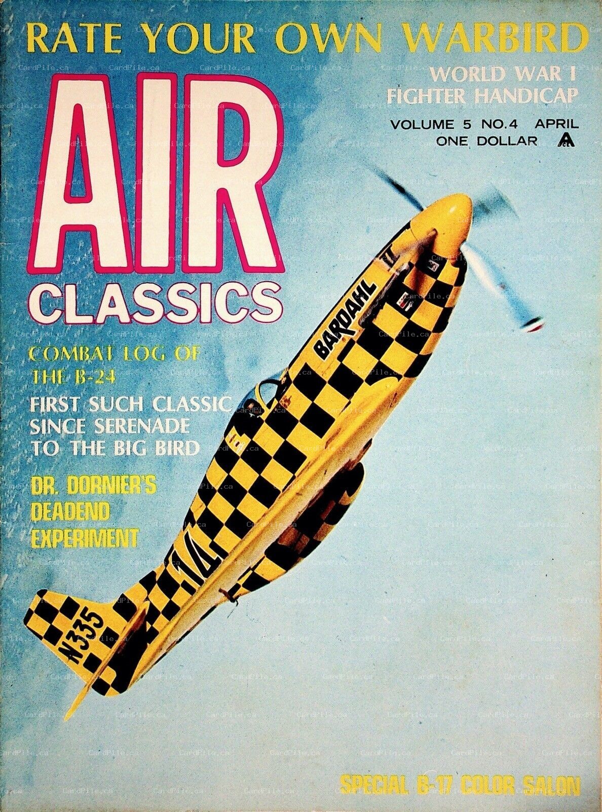 1969 Air Classics Vol.5 No.4 Warbird Hells Angels Dr. Dornier 