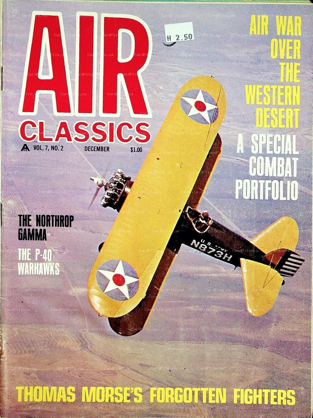 1970 Air Classics Vol.7 No.2 Northrop Gamma Warhawks Air War Over Western Desert