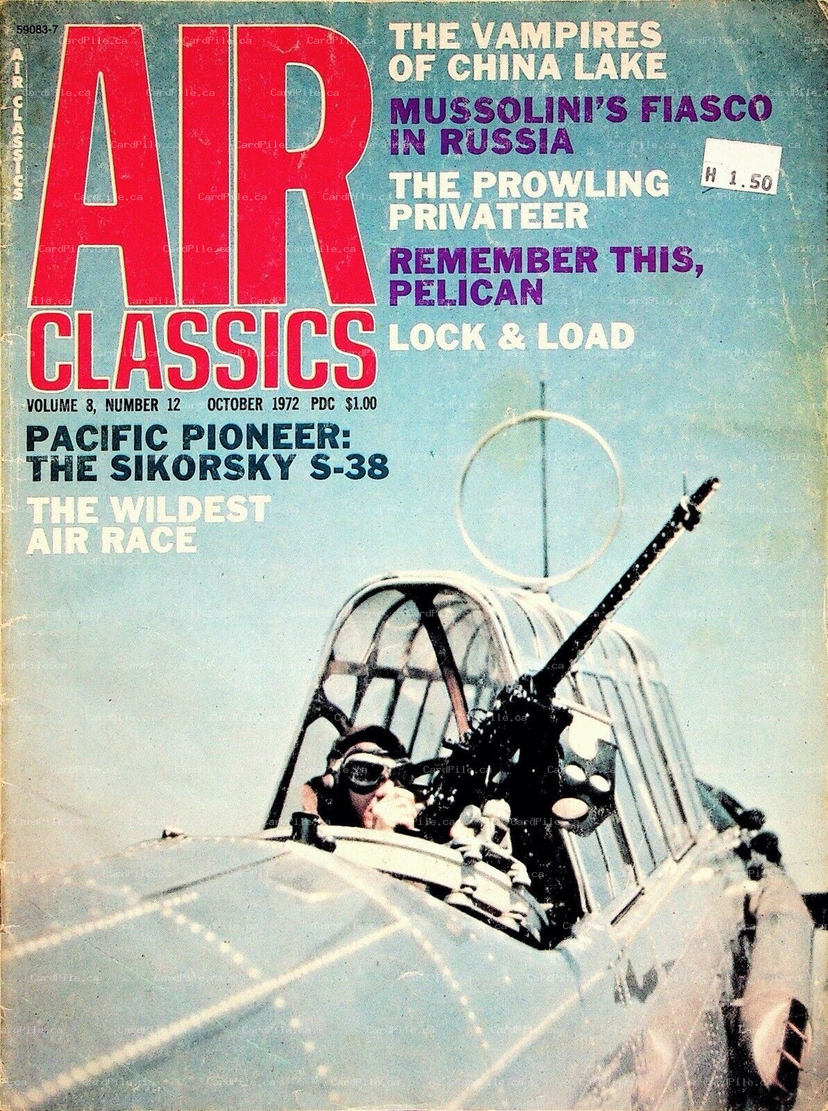 1972 Air Classics Vol.8 No.12 Vampires of China Lake Mussolini Sikorsky S38