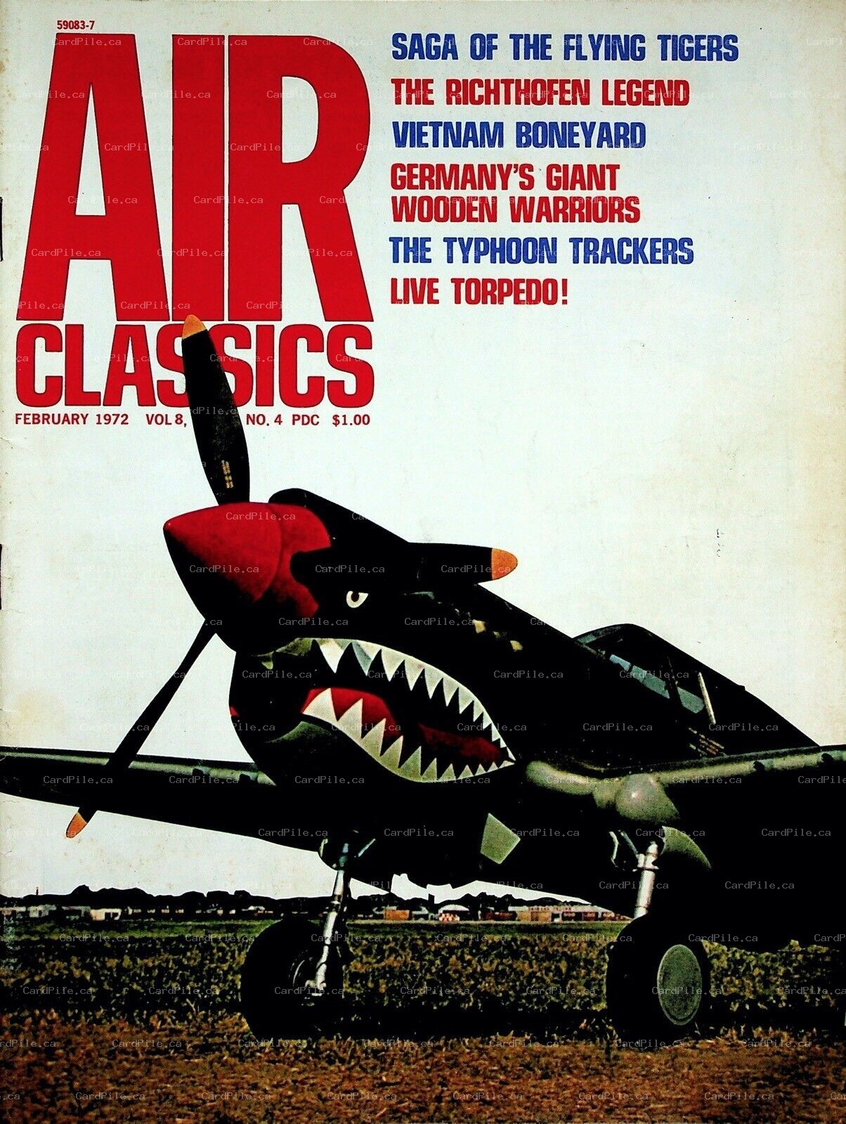 1972 Air Classics Vol.8 No.4 Saga of the Flying Tigers Vietnam Boneyard Typhoon