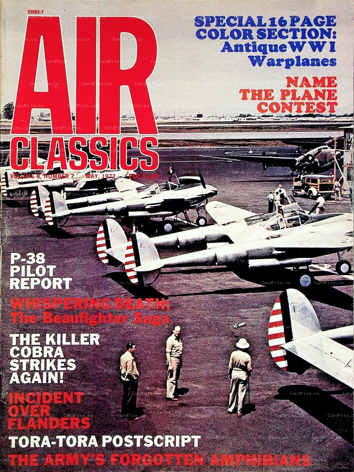 1972 Air Classics Vol.8 No.7 Antique WWI Warplanes Beaufighter Tora Tora P38
