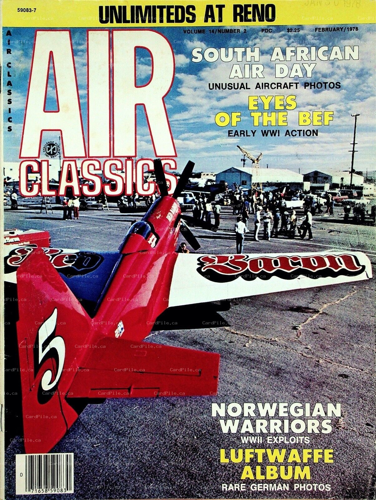 1978 Air Classics Vol.14 No.2 South African Air Day Norwegian Warriors Luftwaffe