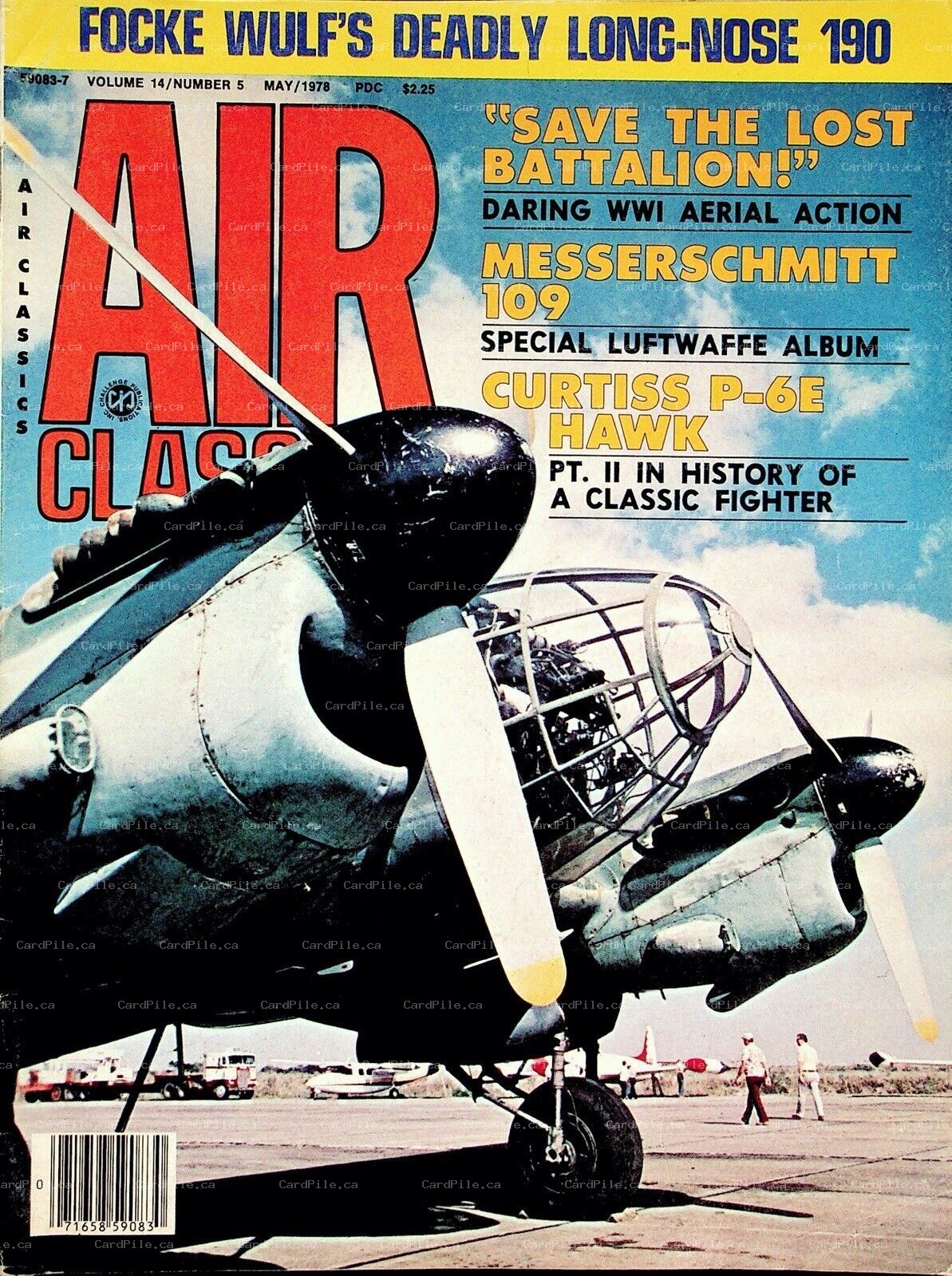 1978 Air Classics Vol.14 No.5 Focke Wulfs Deadly Long Nose 190 Curtiss P6E Hawk