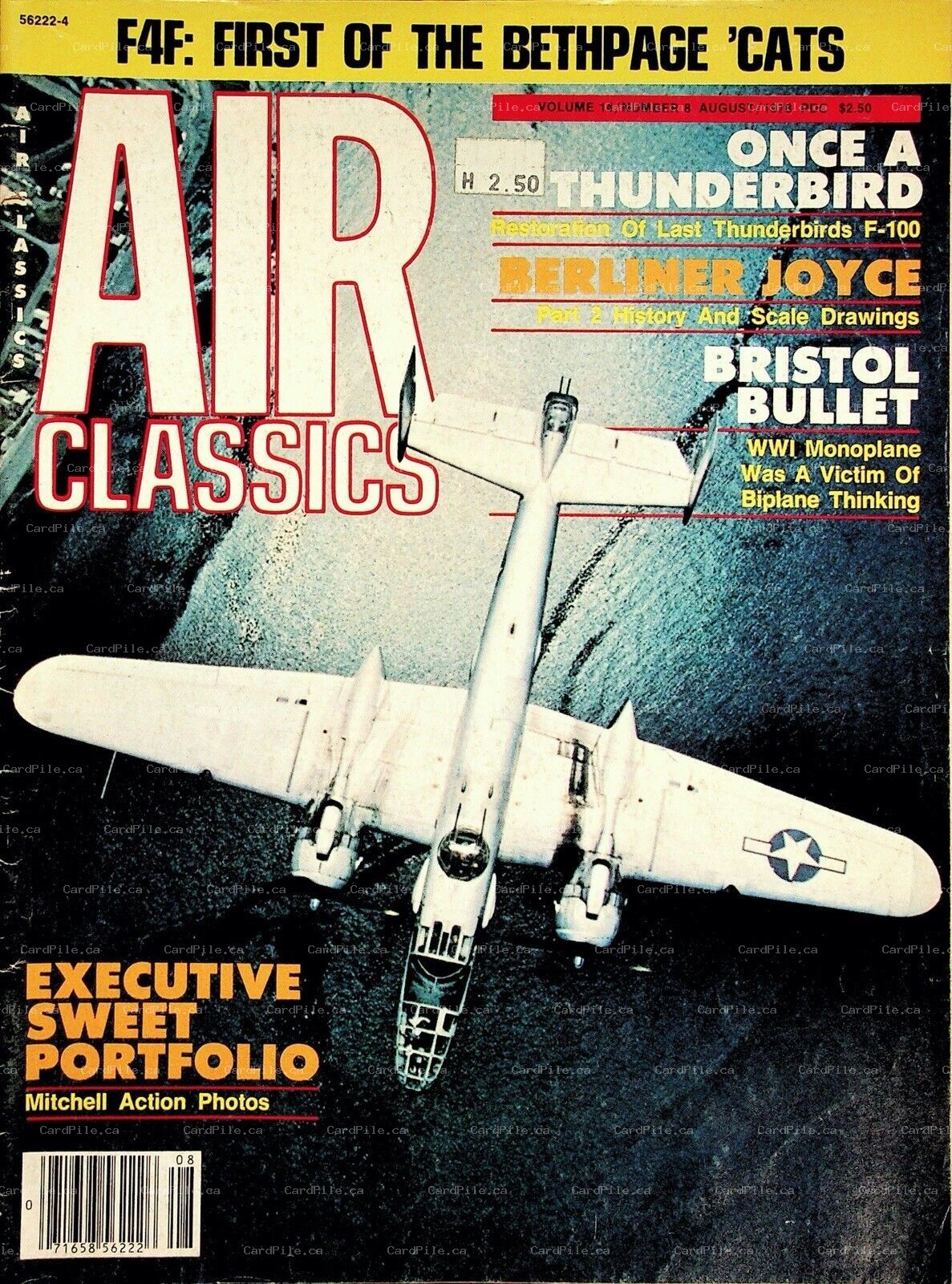 1978 Air Classics Vol.14 No.8 F4F First of the Bethpage Cats Thunderbird Bristol