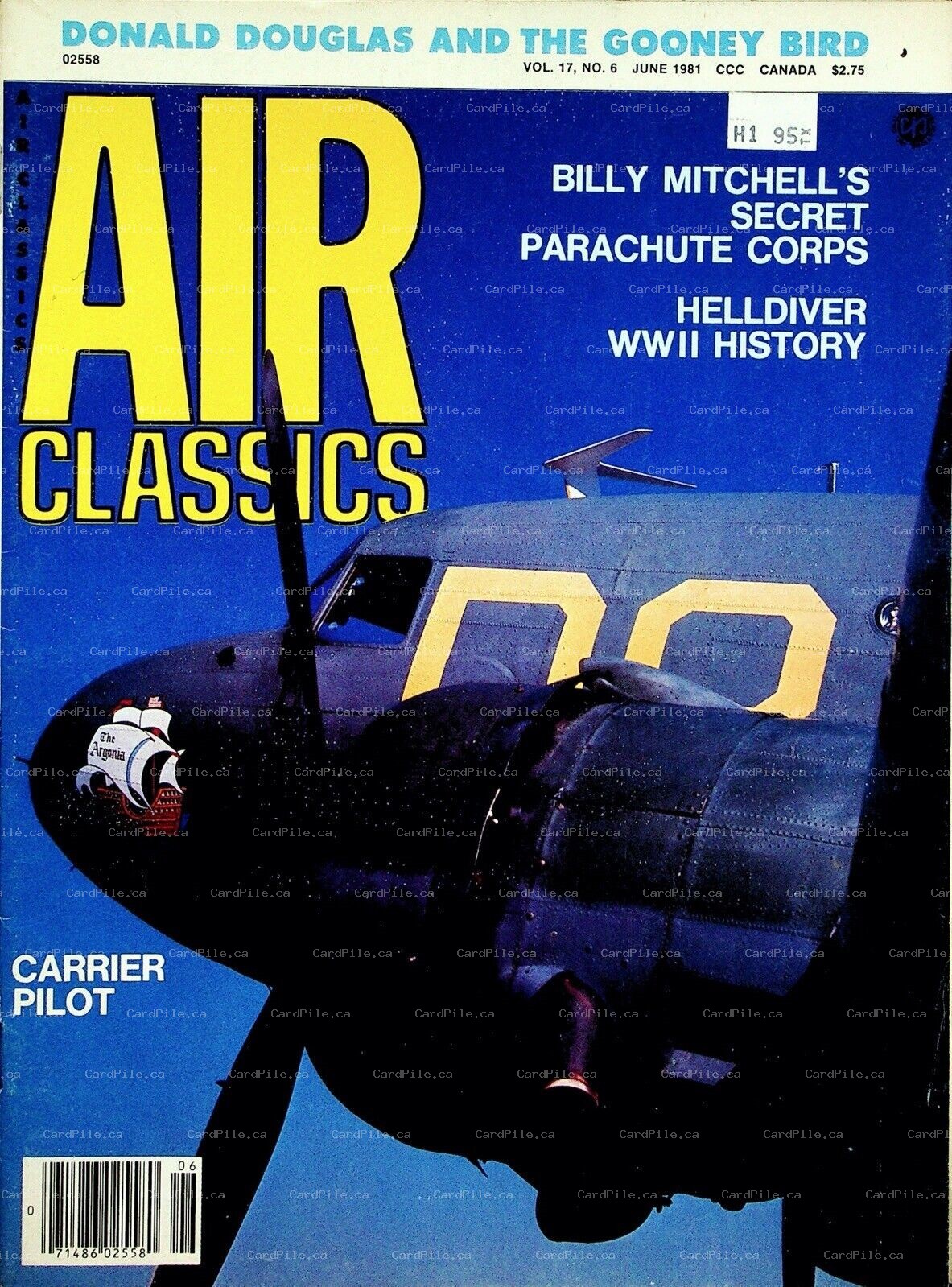 1981 Air Classics Vol.17 No.6 Donald Douglas and the Gooney Bird Parachute Corps