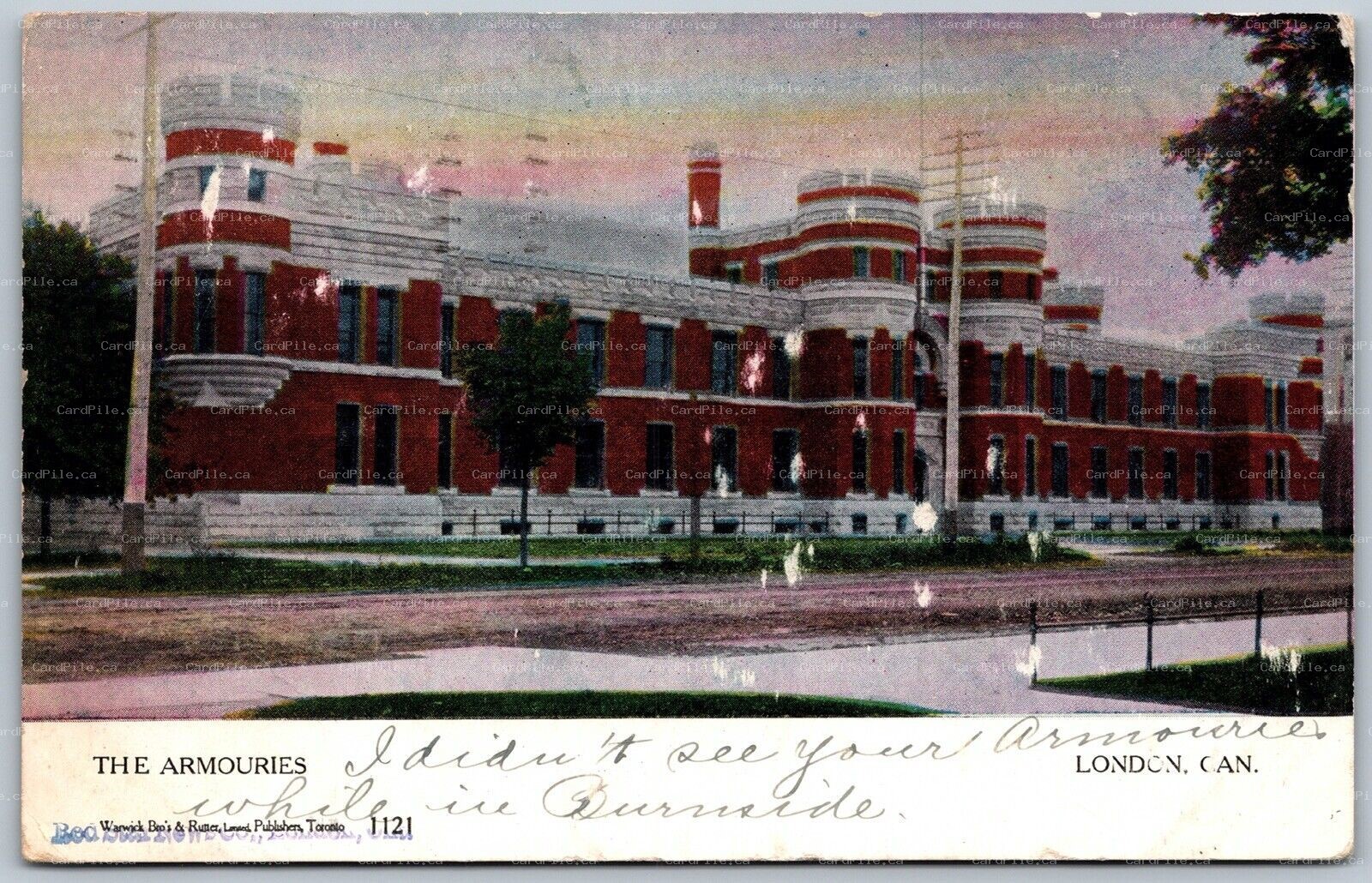 Postcard London Ontario c1906 The Armouries now Delta Hotels by Marriott Warwick