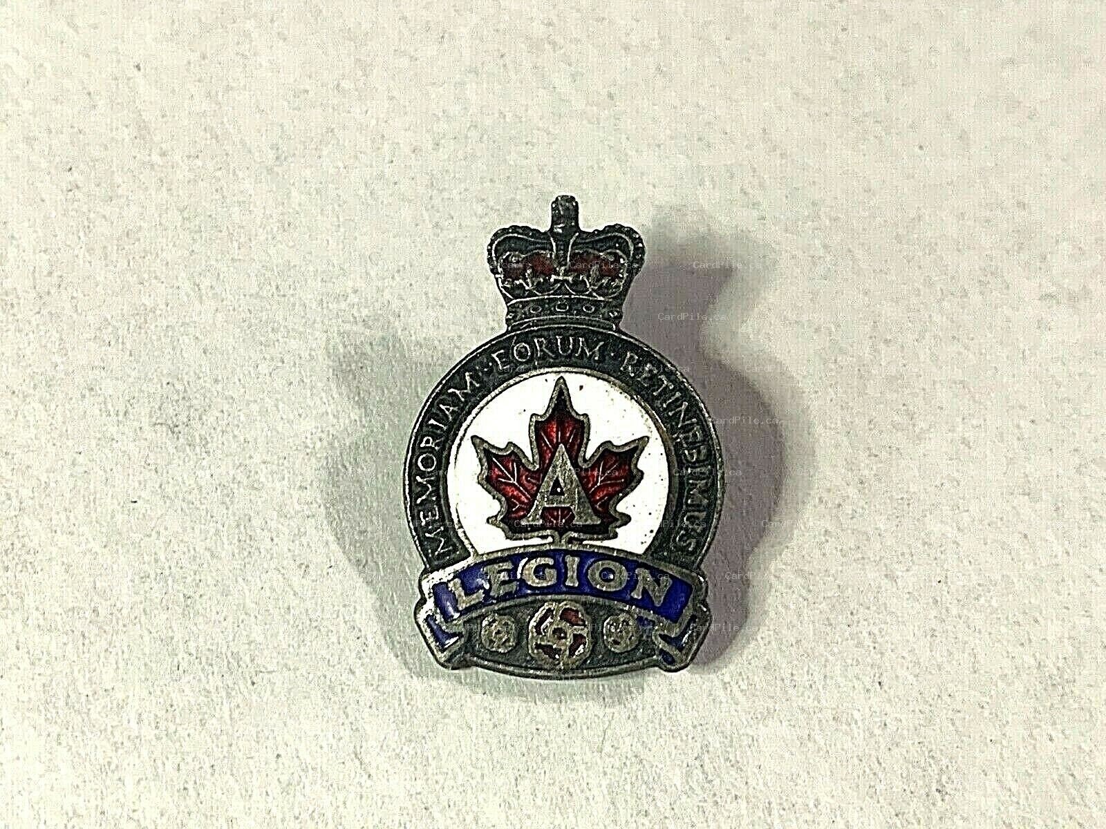 VINTAGE Royal Canadian Legion - Canada - Veterans - Enamelled Paint - Lapel Pin