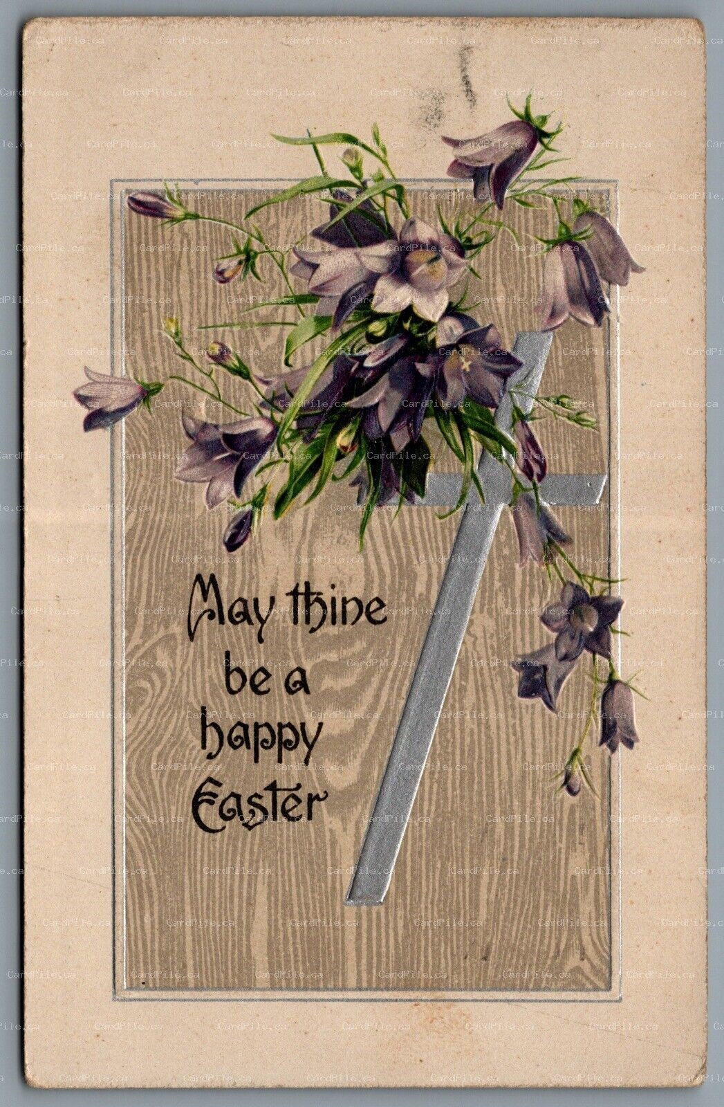 Postcard Easter c1910 Winsch Back May Thine Be A Happy Easter Split Ring Cancel