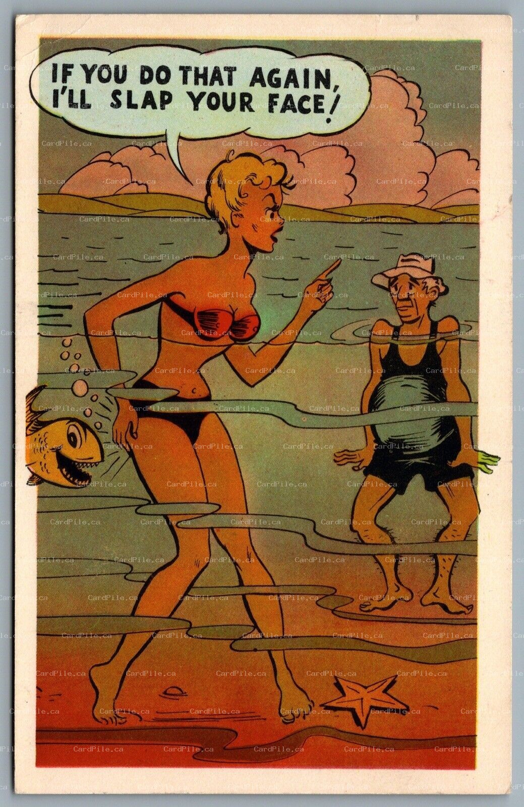 Postcard c1954 If You Do That Again I