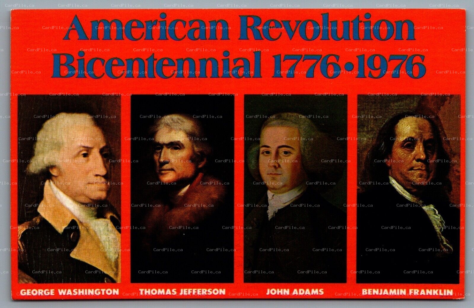 Postcard Patriotic c1975 American Revolution Bicentennial 1776-1976 Multi View
