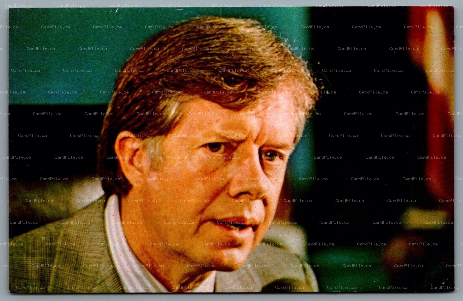 Postcard Political c1970s Jimmy Carter 39th President Portrait Photo