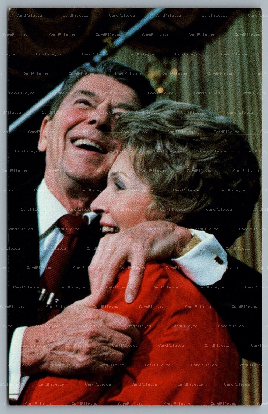 Postcard Political c1980s 40th President Ronald Reagan & Nancy Reagan