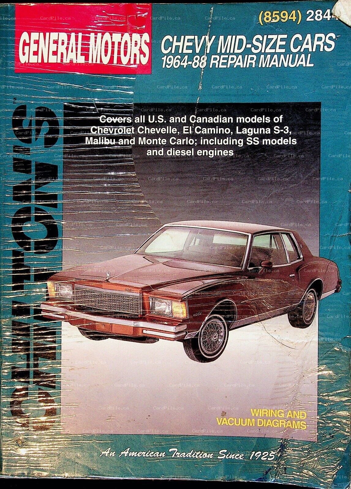 1994 Chiltons General Motors Chevy Mid Size Cars 1964 to 1988 Wiring & Vacuum 