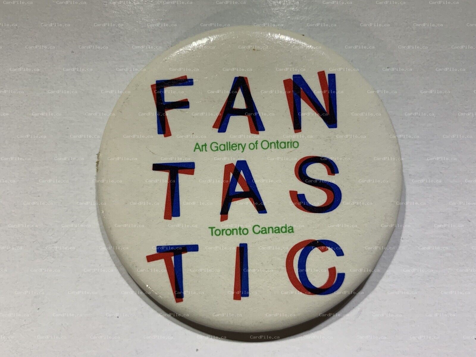 VINTAGE Art Gallery of Ontario Toronto Canada FANTASTIC Pinback Button