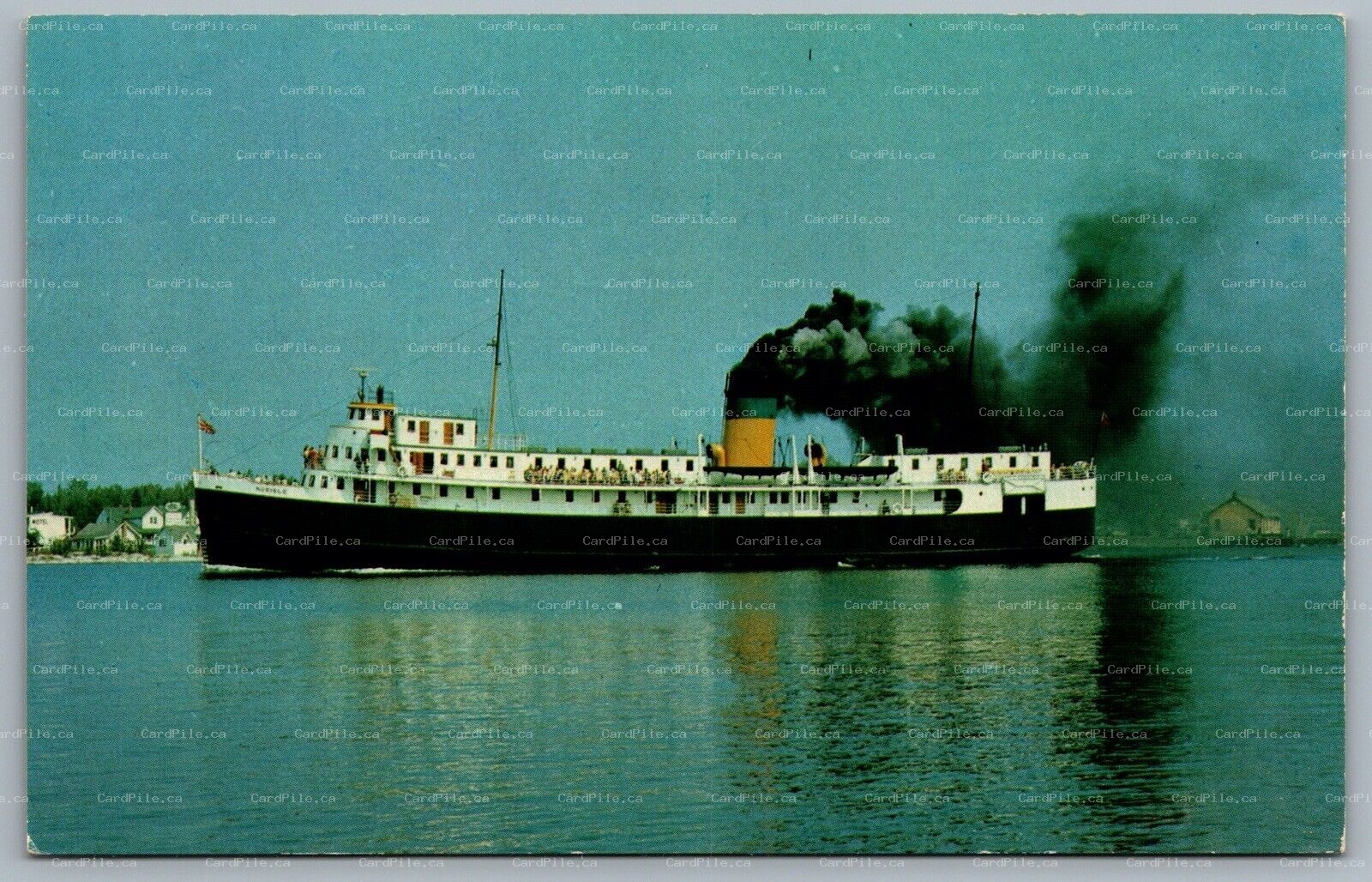 Postcard Tobermory ONT S.S. Norisle Car Ferry South Bay Mouth Manitoulin Island