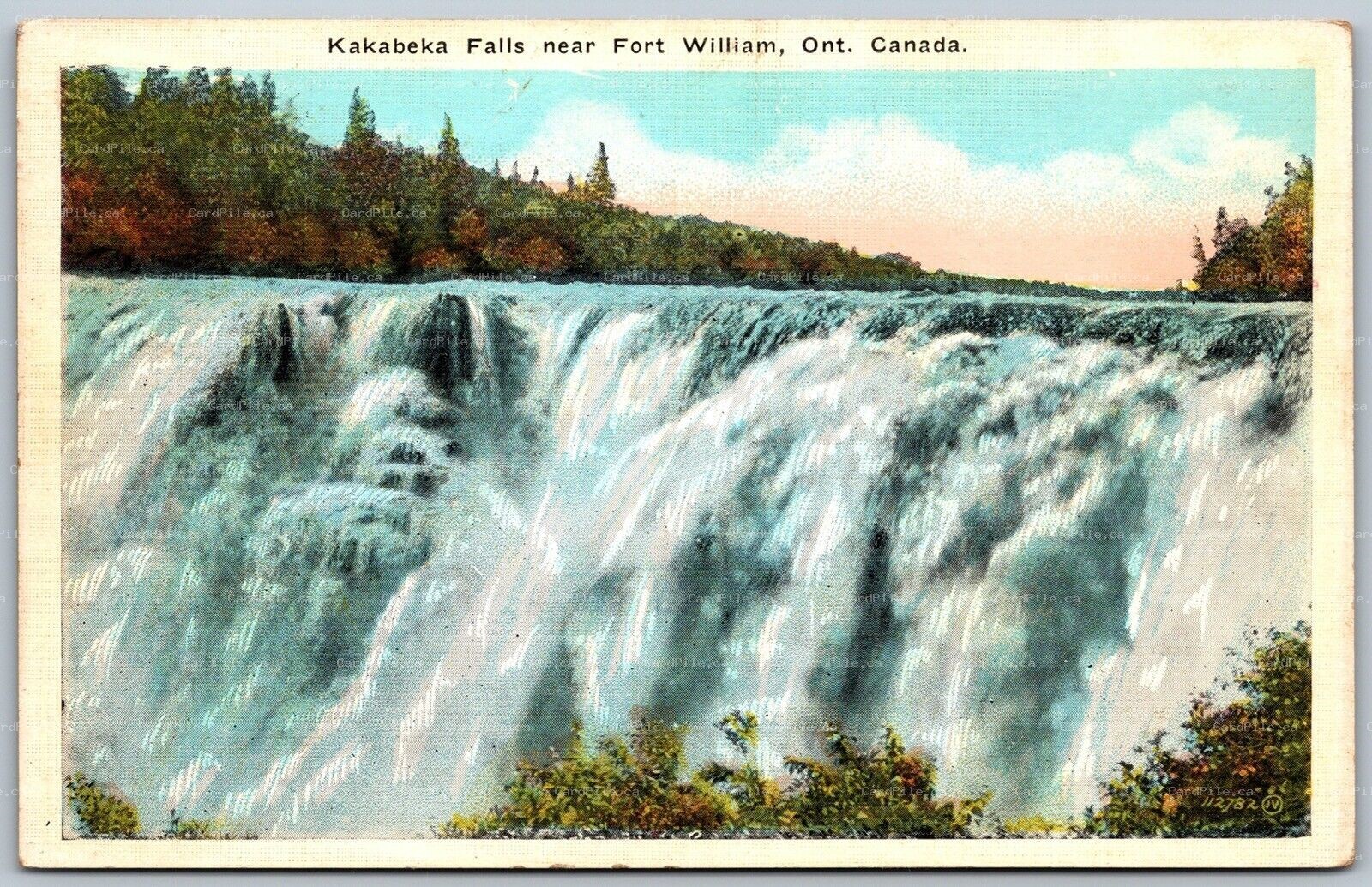 Postcard Fort William Ontario c1920s Kakabeka Falls Scenic View Thunder Bay
