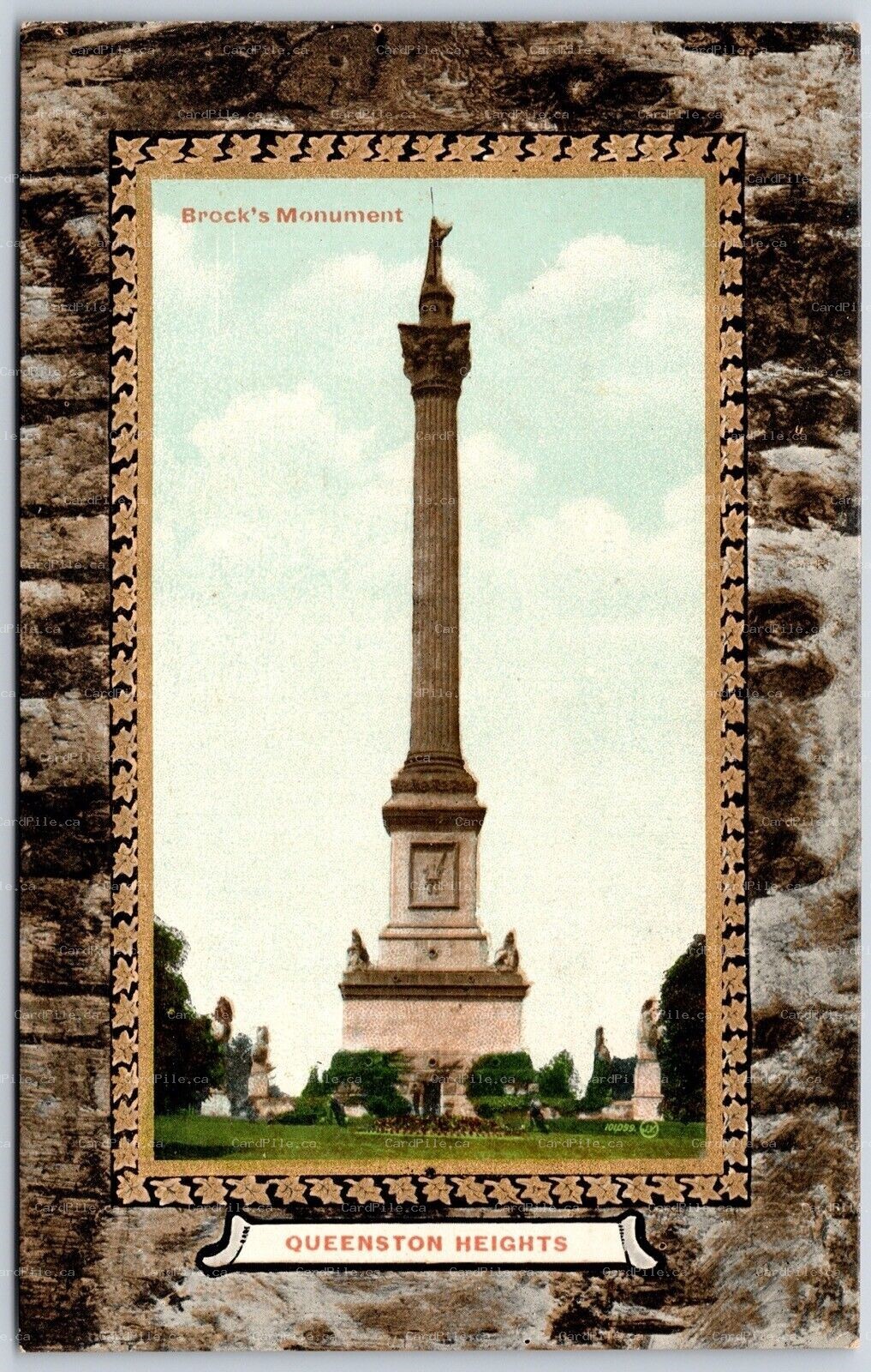 Postcard Queenston Heights Ontario c1910s Brock’s Monument Upper Canada