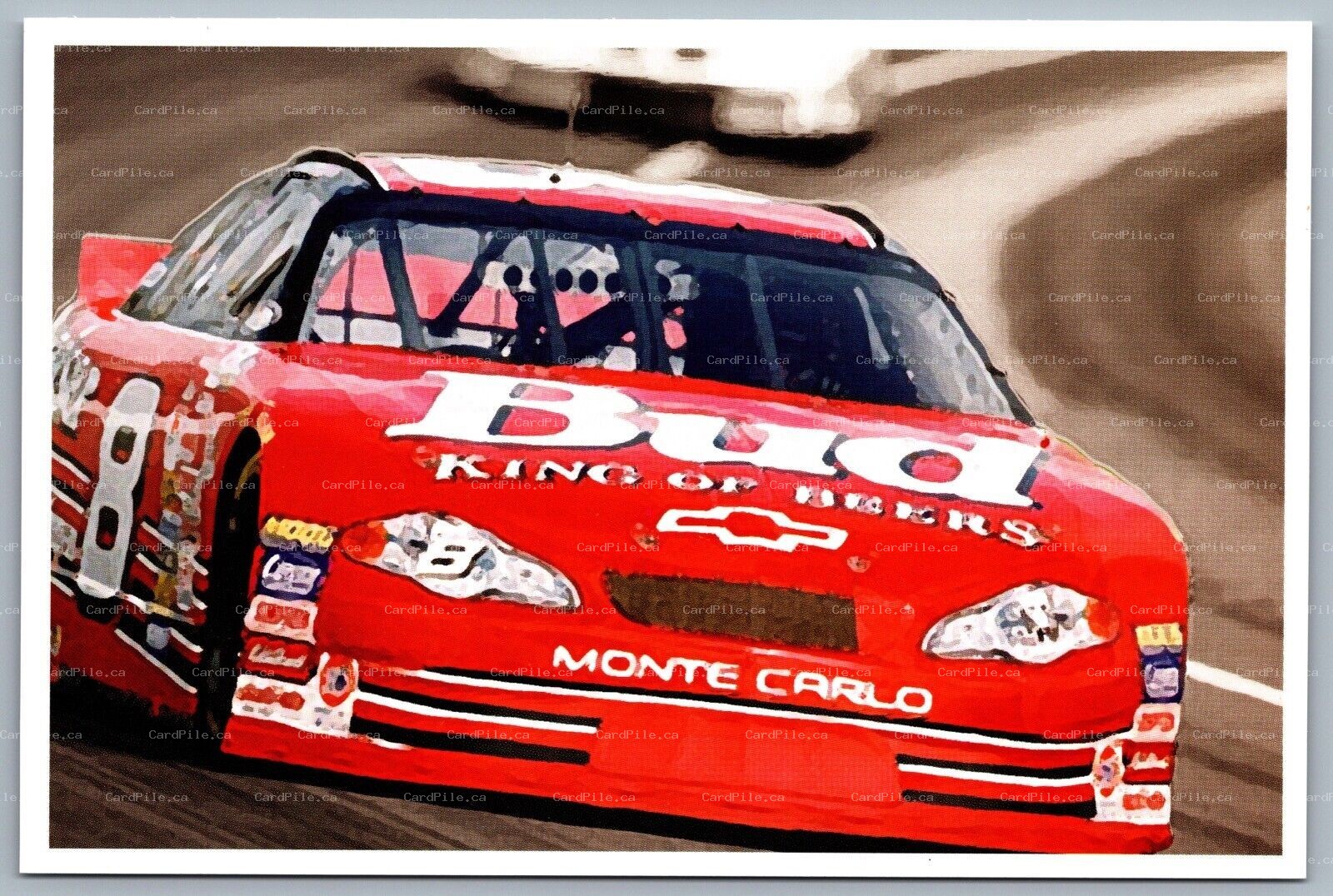 Postcard Dale Earnhardt Jr. by Jerald Walsh Players Authentic Direct #410/20000