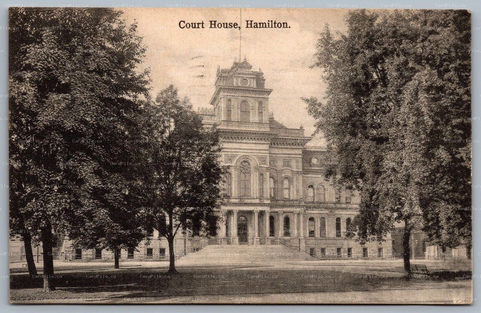 Postcard Hamilton ONT c1907 Court House to Port Dover Demolished 1956 MacFarlane