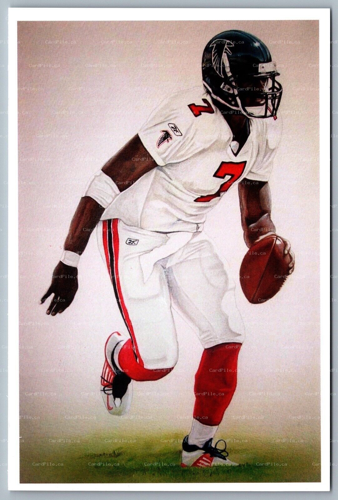 Postcard Michael Vick by Daniel Tearle Players Authentic Direct #706/20000 NFL
