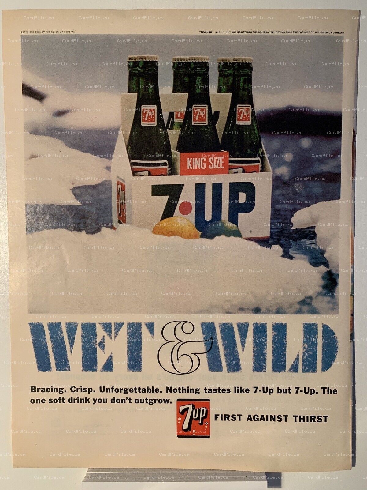 1966 7up Wet and Wild - GM AC Oil Filter - Magazine Ad