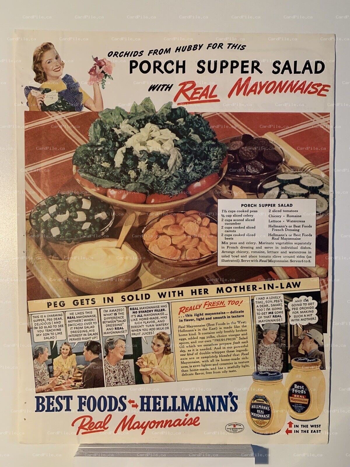1940 Hellman's Mayonnaise - Certo Pectin - Magazine Ad
