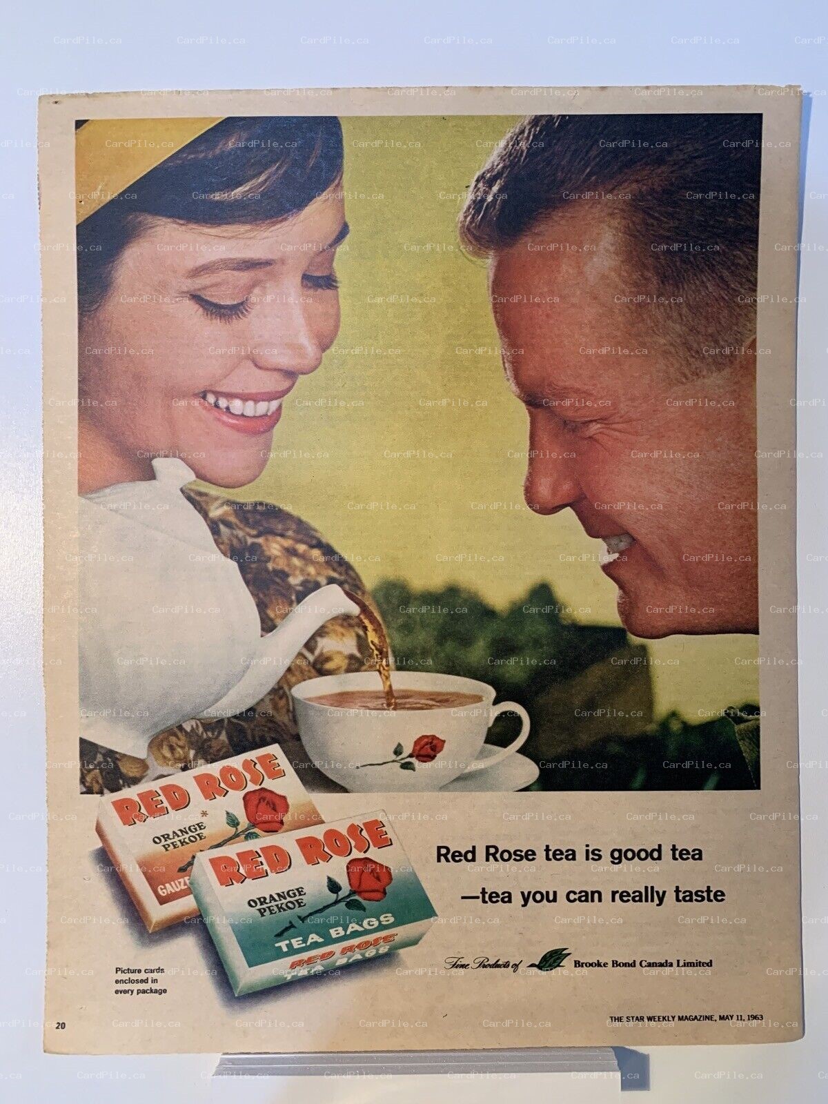1963 Red Rose Orange Pekoe - Sissies in the schoolroom - Magazine Ad