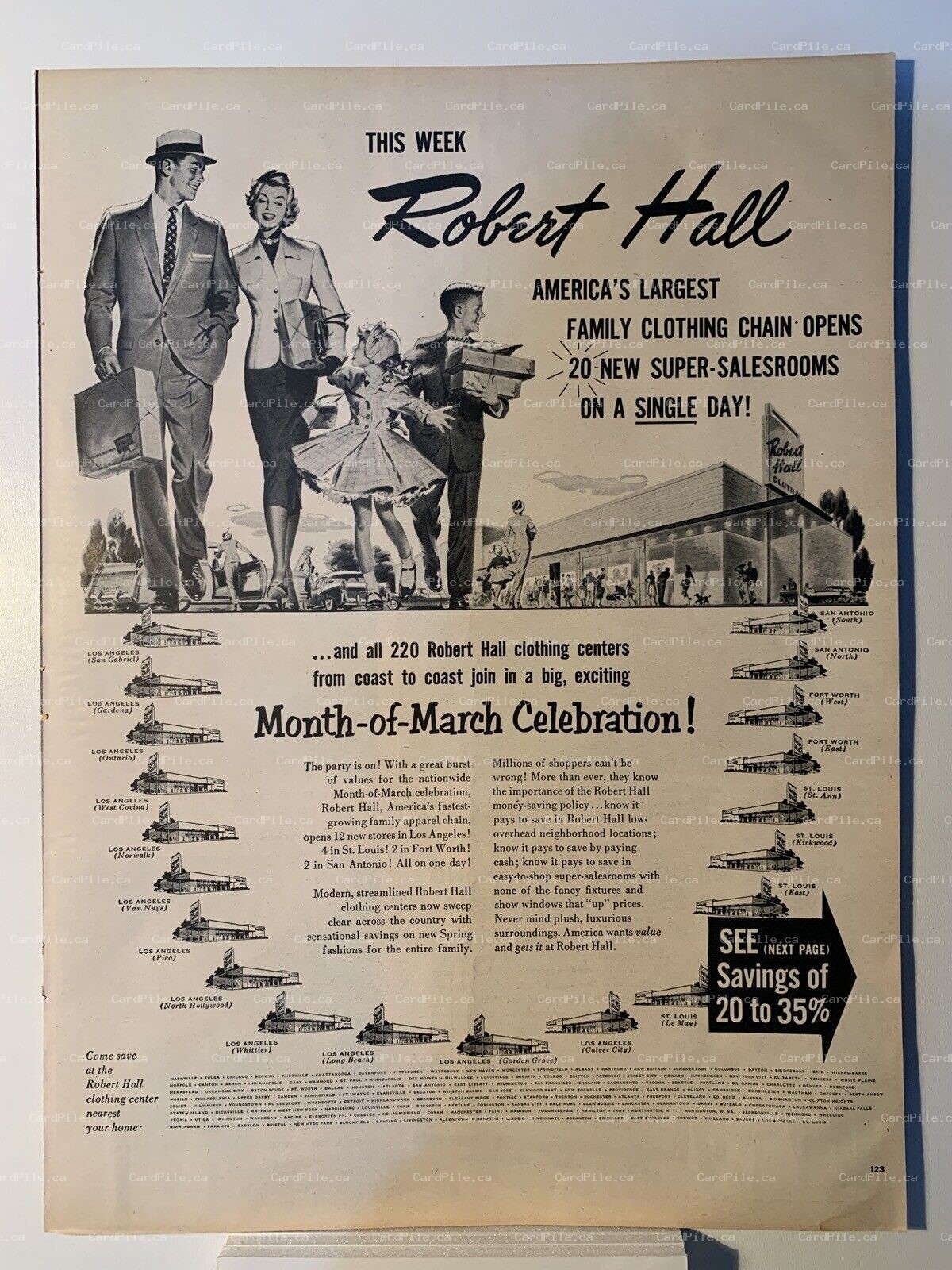 1956 Robert Hall Clothing Chain - RCA Code of Ethics - Magazine Ad