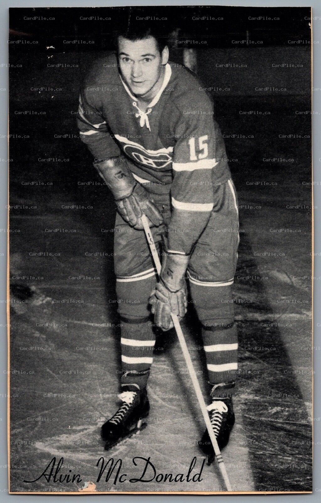 1944-1964 Bee Hive Montreal Candiens Alvin McDonald NHL Hockey