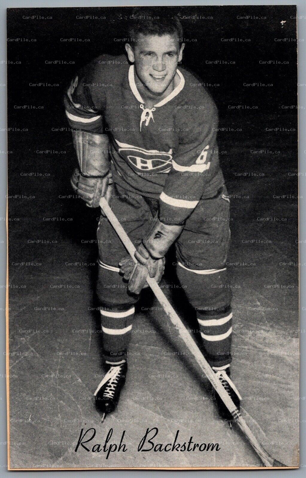 1944-1964 Bee Hive Montreal Candiens Ralph Backstrom NHL Hockey