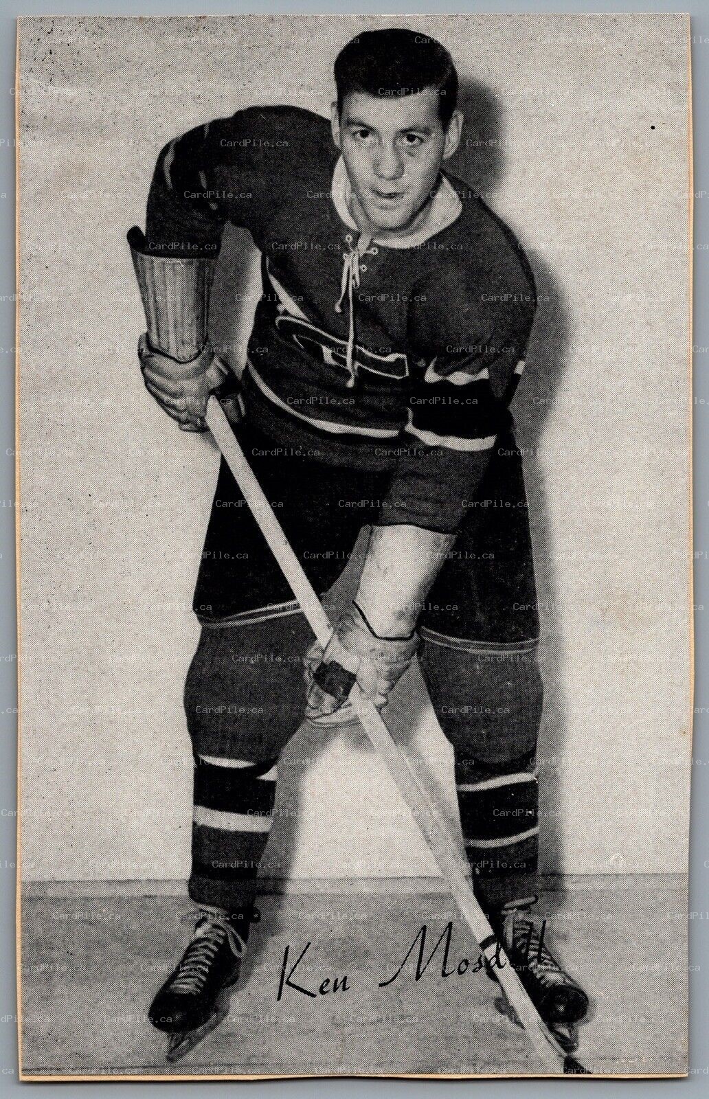 1944-1964 Bee Hive Montreal Candiens Ken Mosdell NHL Hockey