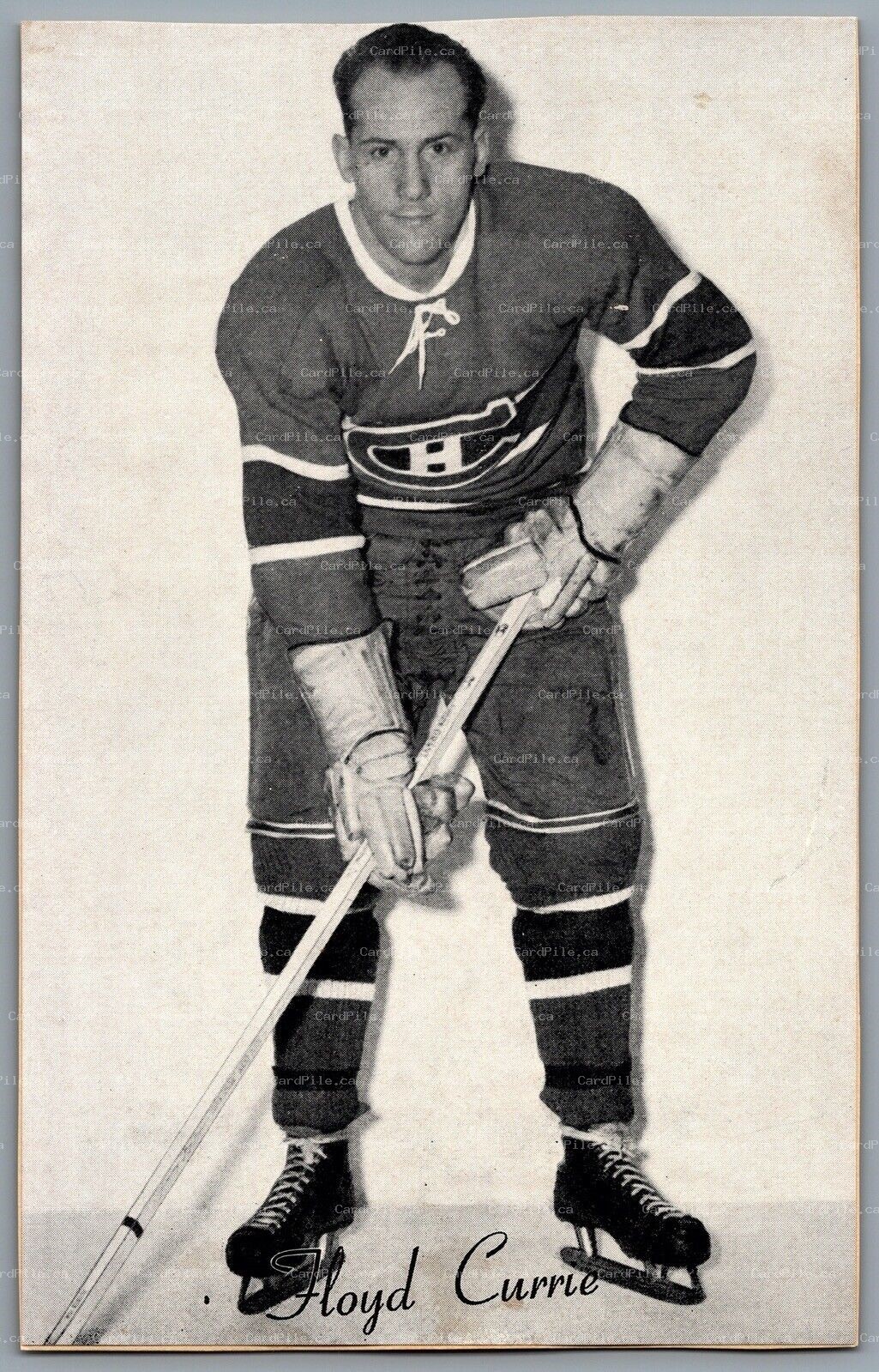 1944-1964 Bee Hive Montreal Candiens Floyd Currie NHL Hockey