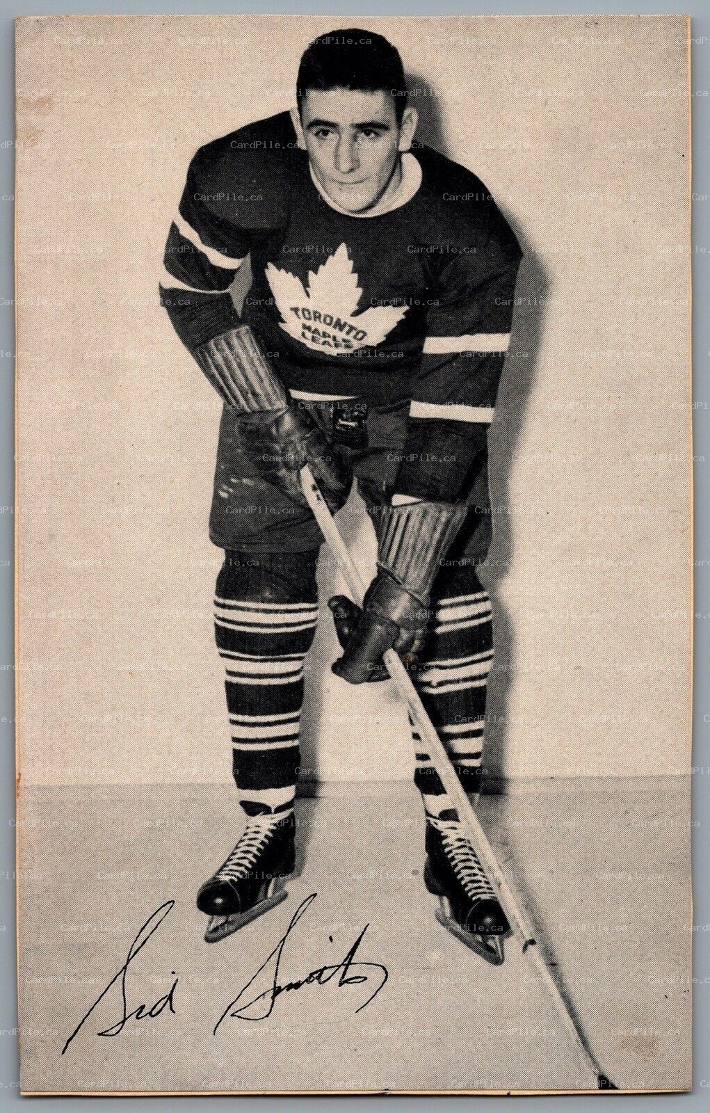 1944-1964 Bee Hive Toronto Maple Leafs Sid Smith NHL Hockey