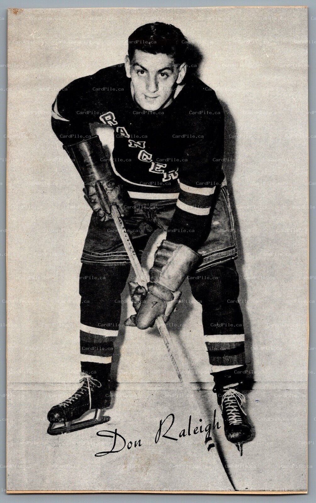 1944-1964 Bee Hive New York Rangers Don Raleigh NHL Hockey