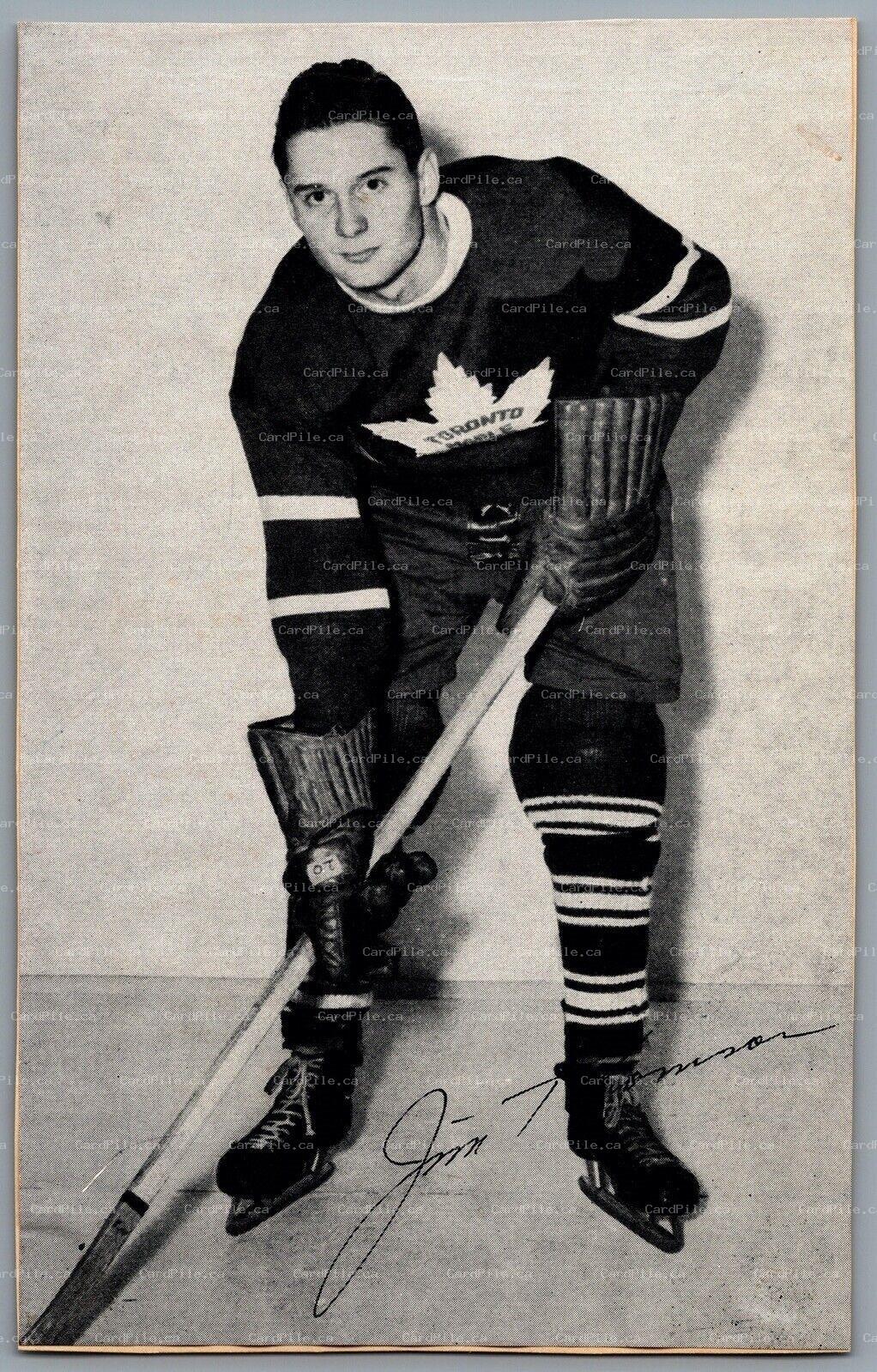 1944-1964 Bee Hive Toronto Maple Leafs Jim Thomson NHL Hockey