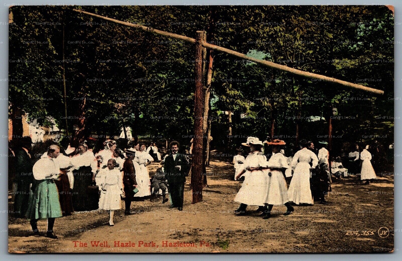 Postcard Hazleton Pennsylvania c1909 The Well Hazle Park Luzerne County