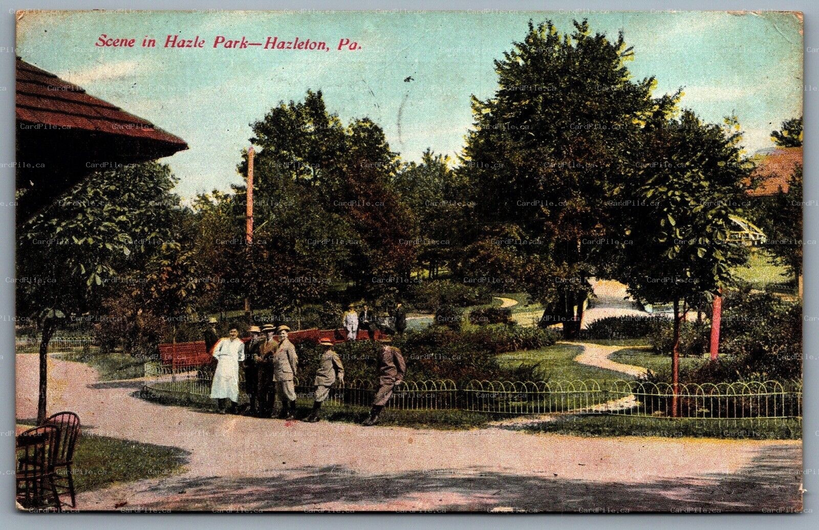 Postcard Hazleton Pennsylvania c1909 Scene in Hazle Park Luzerne County
