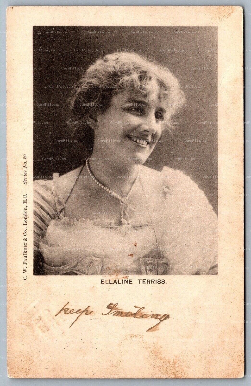 Postcard c1904 British Actress and Singer Ellaline Terriss Studio Photo