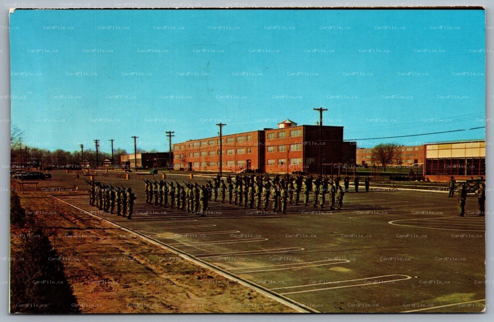 Postcard Fort Dix NJ c1960s Troops and Barracks US Army