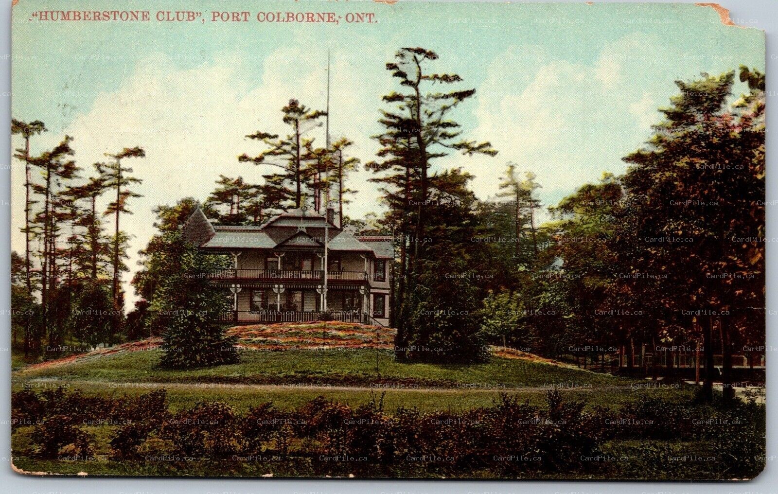 Postcard Port Colborne Ontario c1909 Humberstone Club Solid Comfort Welland 