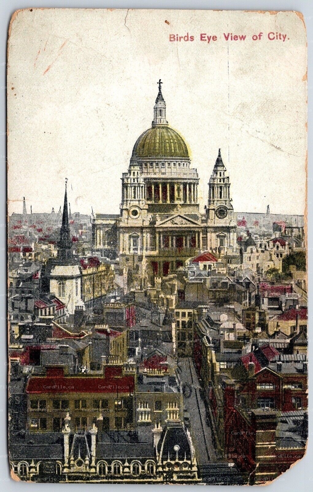 Postcard c1919 Split Ring Cancel Heidelberg Ontario Waterloo Region London View