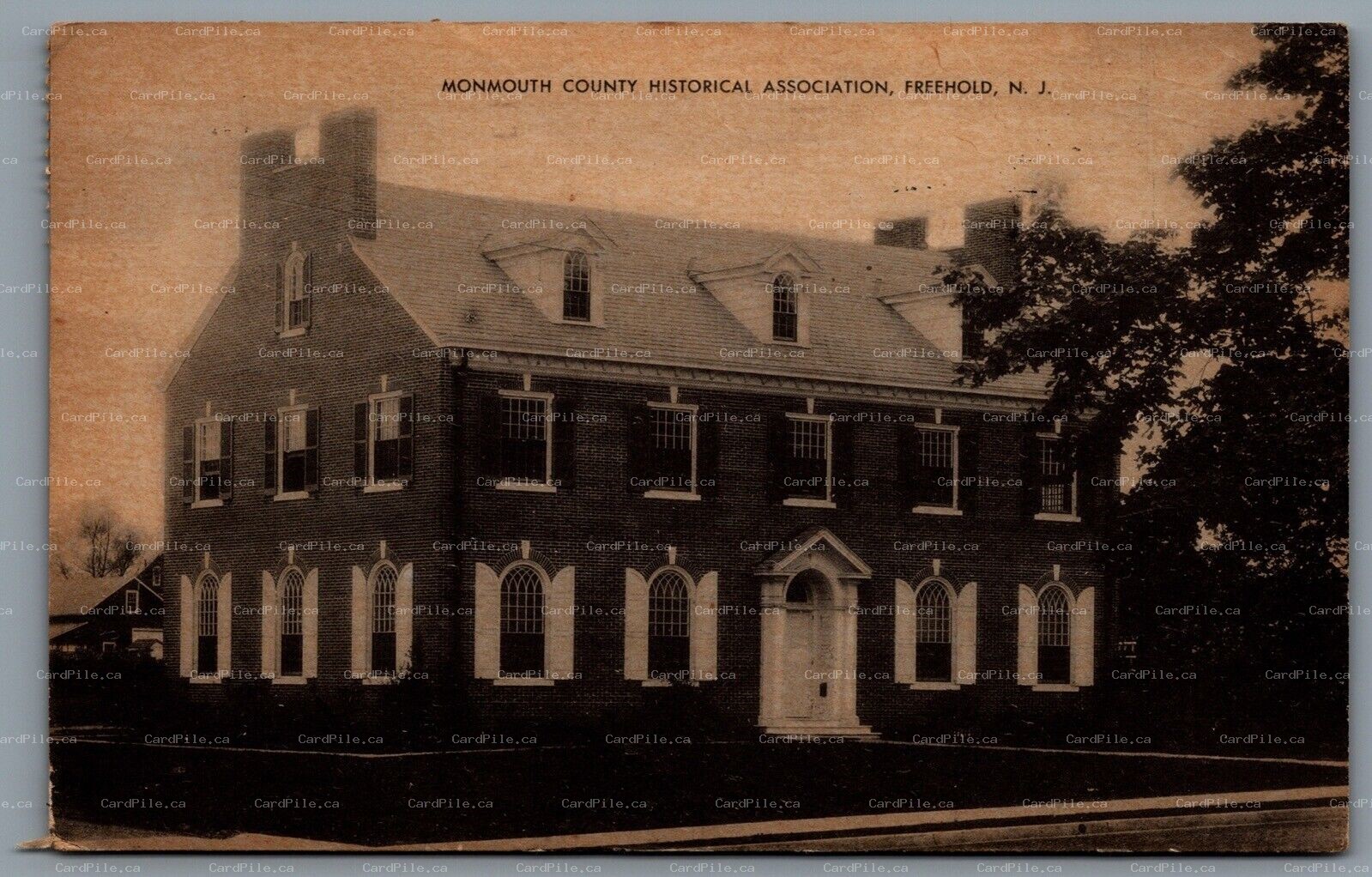 Postcard Freehold NJ c1946 Monmouth County Historical Association